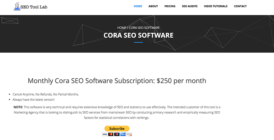 CORA - Gelişmiş SEO Araçları
